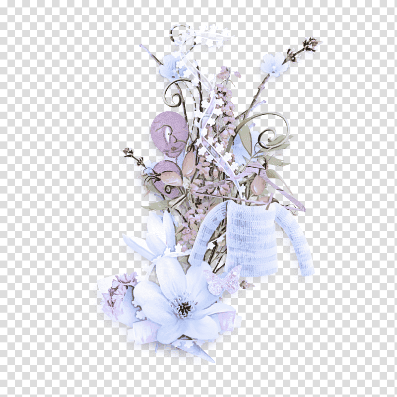 Floral design, white and purple flowers in brown woven basket, Flower Bouquet, Cut Flowers, Artificial Flower, Petal, Lavender, M transparent background PNG clipart