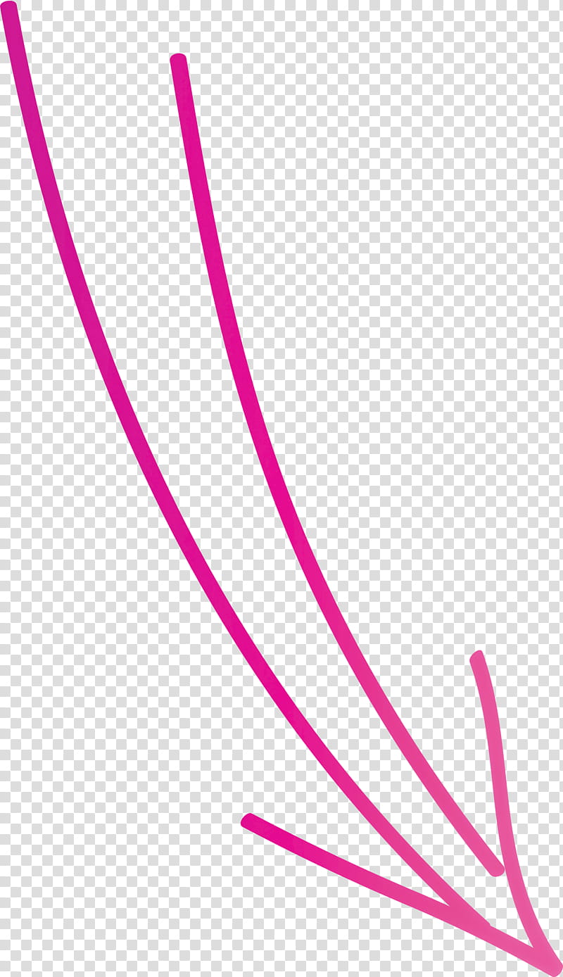 Hand Drawn Arrow, Pink, Line, Violet, Magenta transparent background PNG clipart