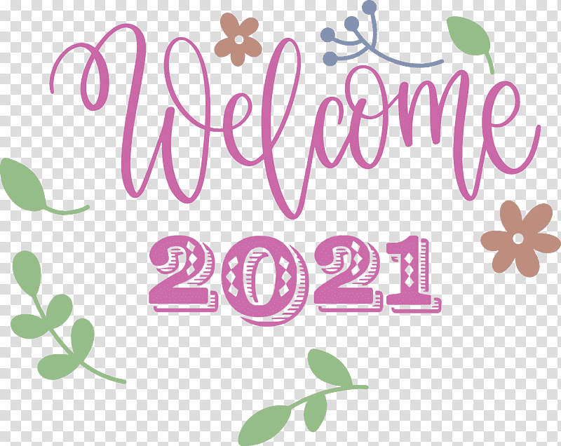 2021 Welcome Welcome 2021 New Year 2021 Happy New Year, Logo, Idea, Silhouette, Text, Floral Design transparent background PNG clipart