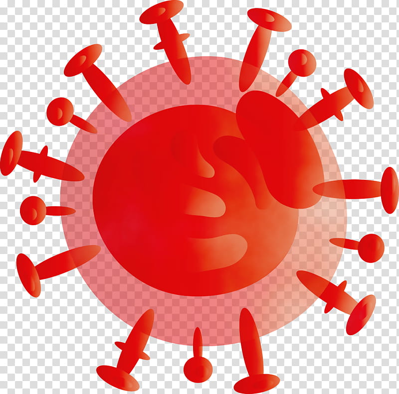 red material property icon, Coronavirus, COVID, Watercolor, Paint, Wet Ink transparent background PNG clipart