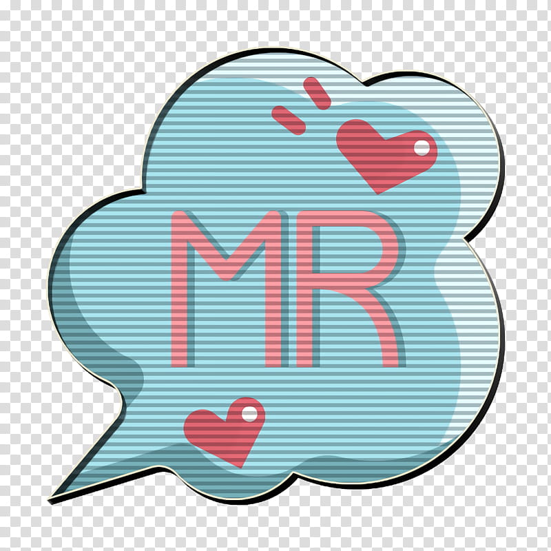 Mr icon Wedding icon, Aqua, Turquoise, Green, Teal, Text, Heart, Pink transparent background PNG clipart