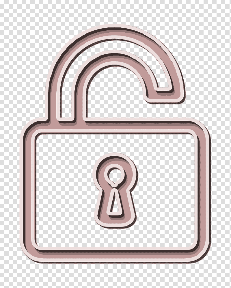 Open Lock icon Padlock icon Computer Security icon, Number, Line, Cartoon, Meter, Geometry, Mathematics transparent background PNG clipart