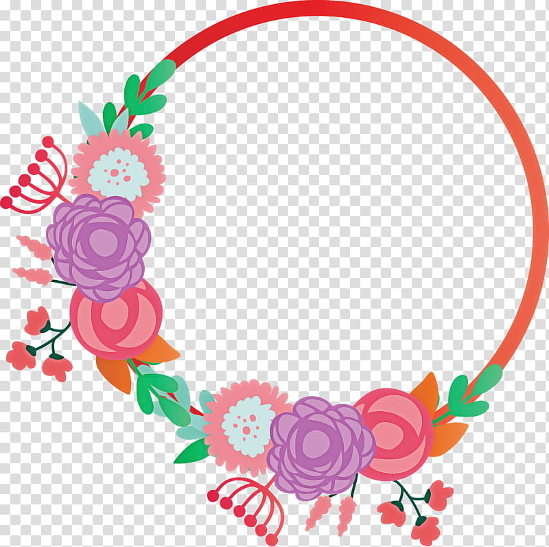 wedding frame flower wedding, Pink, Heart, Plant, Circle transparent background PNG clipart