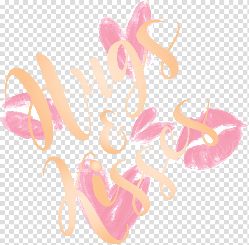 valentines day hugs and kisses, Pink transparent background PNG clipart