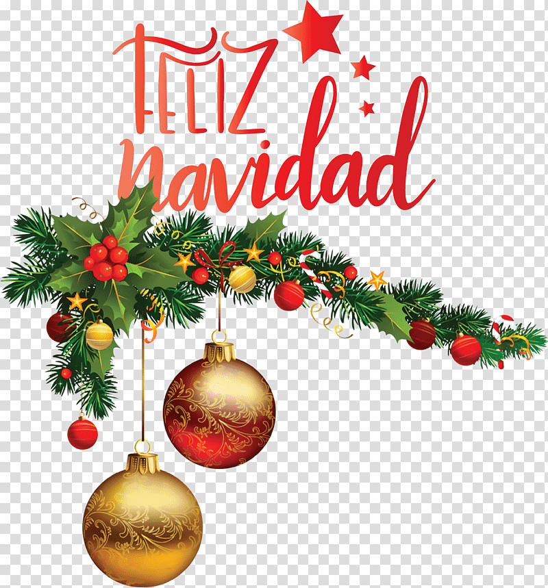Feliz Navidad Merry Christmas, Christmas Day, Santa Claus, Christmas Decoration, Garland, Paper Chain, Cartoon transparent background PNG clipart