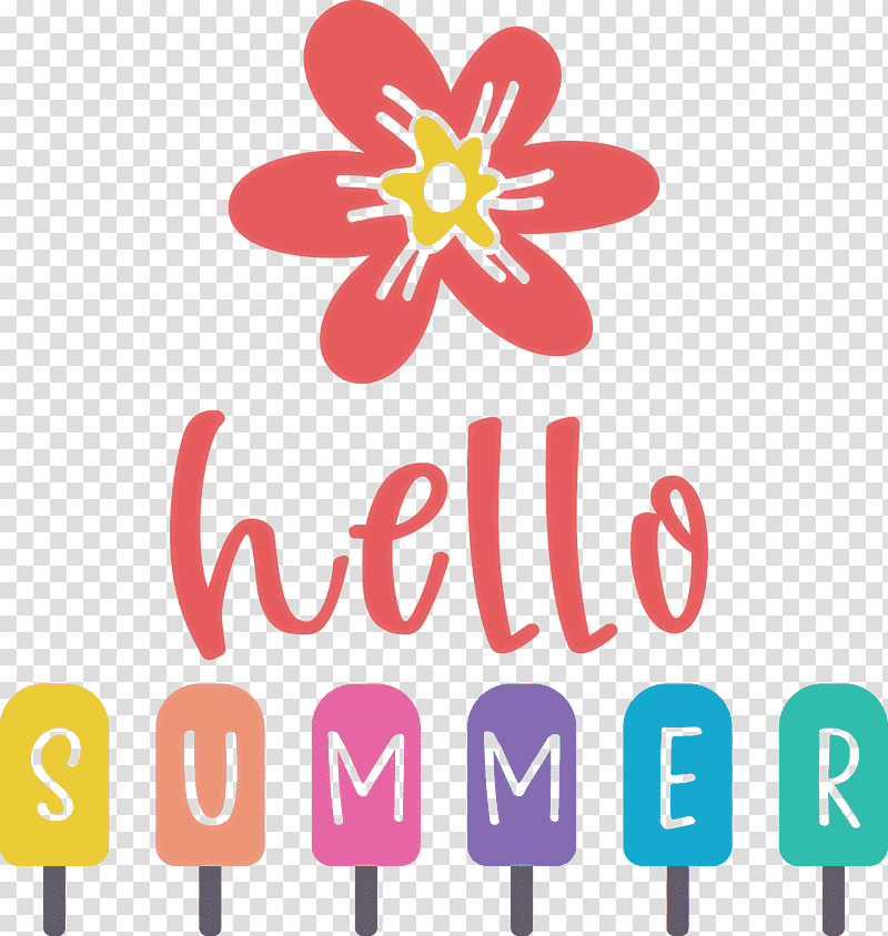Hello Summer Happy Summer Summer, Summer
, Cut Flowers, Logo, Floral Design, Petal, Meter transparent background PNG clipart