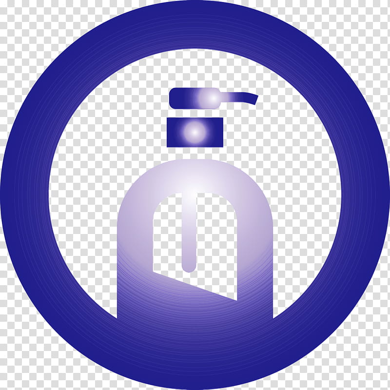 blue violet electric blue symbol circle, Hand Washing And Disinfection Liquid Bottle, Watercolor, Paint, Wet Ink, Material Property, Sign, Logo transparent background PNG clipart