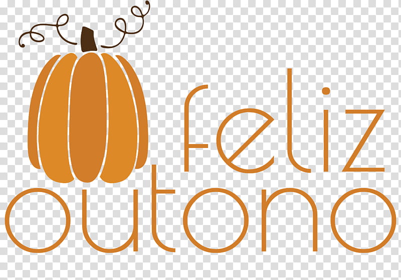 feliz outono happy fall happy autumn, Pumpkin, Logo, Line, Area, Fruit, Meter, Orange Sa transparent background PNG clipart