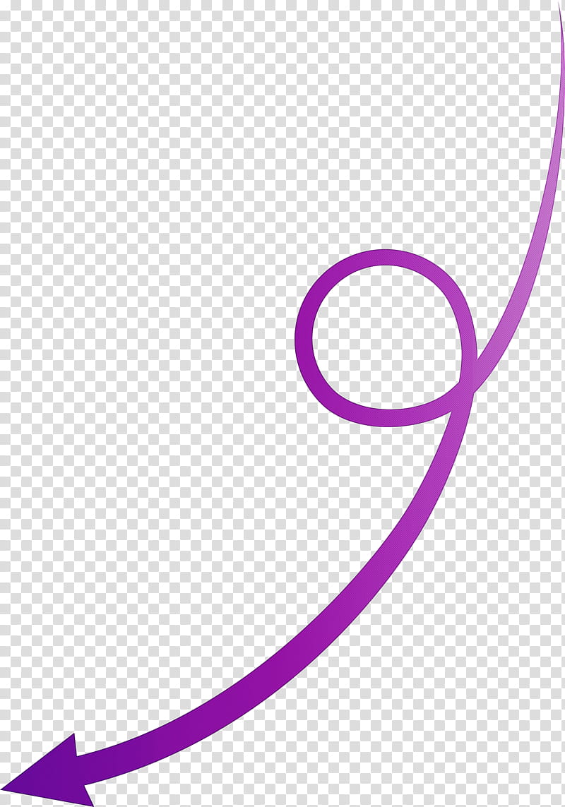 Curved Arrow, Violet, Purple, Pink, Line, Magenta transparent background PNG clipart
