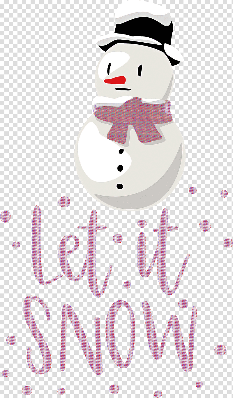Let it Snow Snow Snowflake, Cartoon, Snowman, Meter transparent background PNG clipart