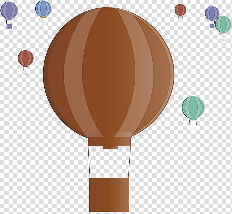 hot air balloon floating, Brown, Vehicle transparent background PNG clipart