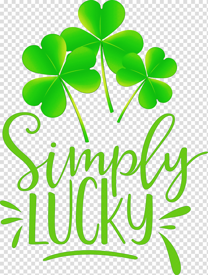 shamrock Simply Lucky Saint Patricks Day, Plant Stem, Leaf, Green, Tree, Meter, Line transparent background PNG clipart