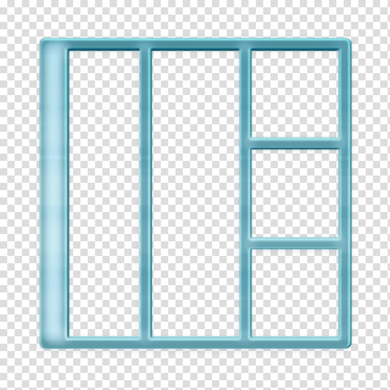 Graphic Design icon Ui icon Layout icon, Sash Window, Frame, Line, Meter, Teal, Microsoft Azure, Geometry transparent background PNG clipart