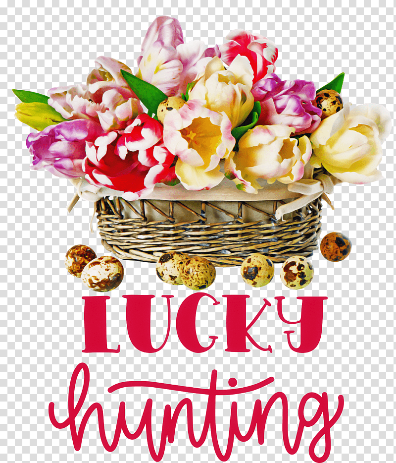 Lucky Hunting Happy Easter Easter Day, Flower, Drawing, Yolk, Quail Eggs, Floral Design, Gift Basket transparent background PNG clipart
