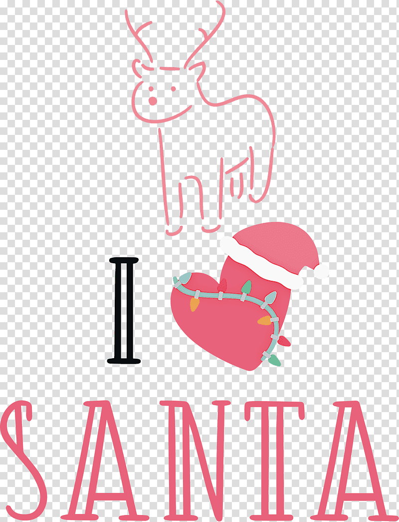 I Love Santa Santa Christmas, Christmas , Fine Arts, Cover Art, Highdefinition Video, Fineart , Black transparent background PNG clipart
