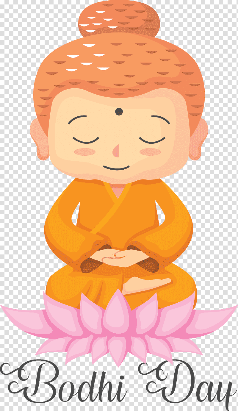 bodhi day bodhi, Meditation, Zen, Buddhist Monasticism, Vesak, Cartoon, Worry transparent background PNG clipart
