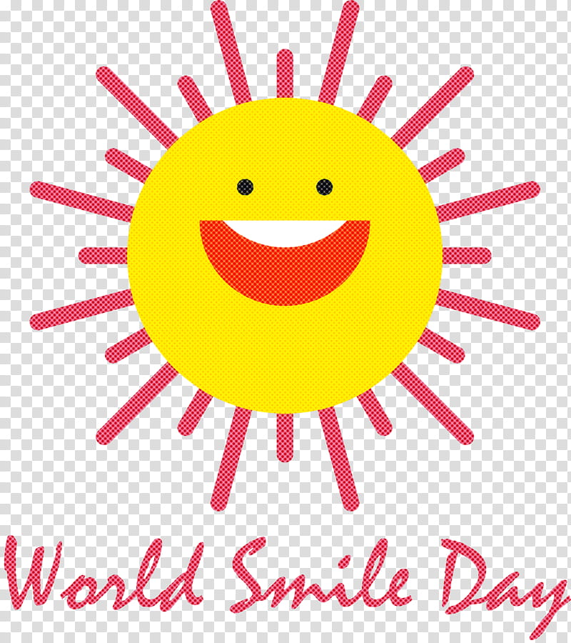 World Smile Day Smile Day Smile, Smiley, Emoticon, Yellow, Happiness, Line, Meter, Mathematics transparent background PNG clipart