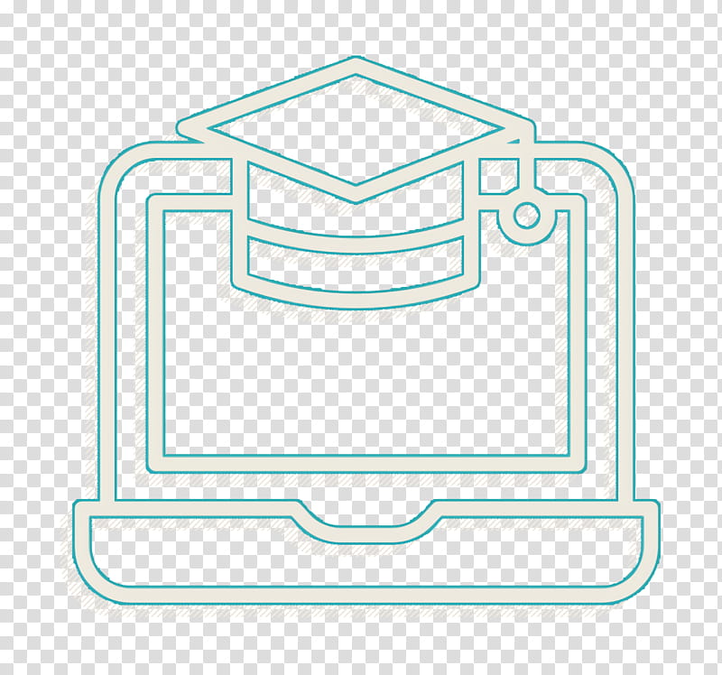 Screen icon Laptop icon School icon, Logo, Symbol, Emblem, Square transparent background PNG clipart