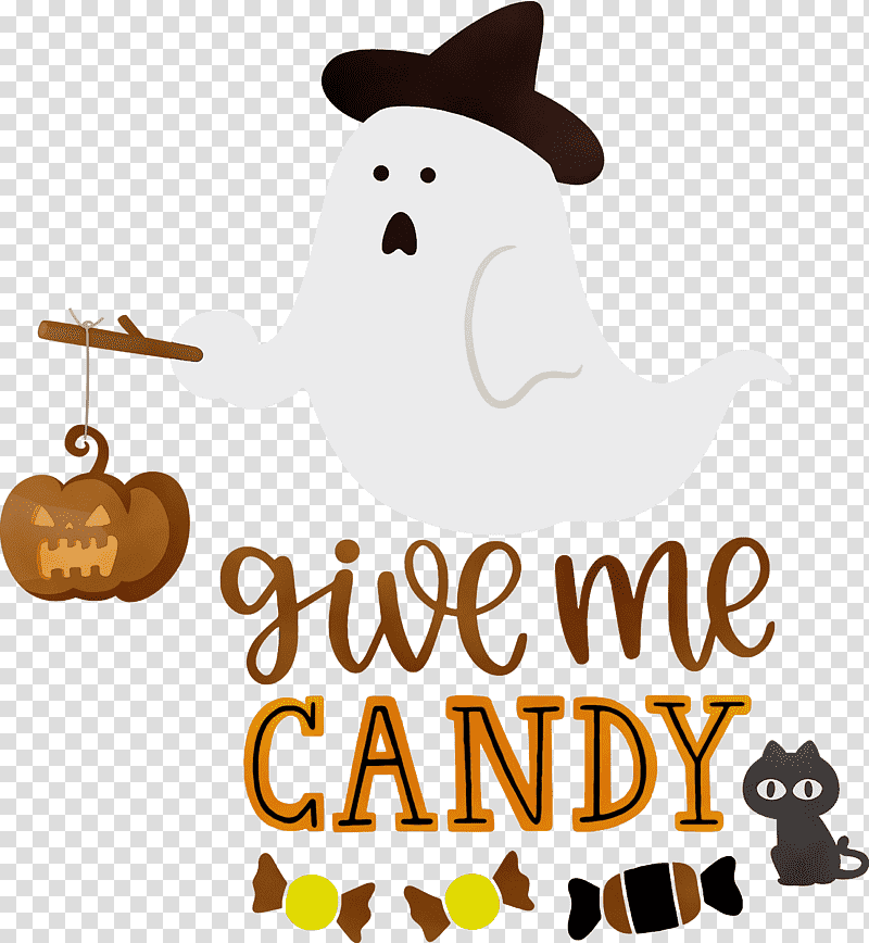 logo character cartoon dog meter, Give Me Candy, Trick Or Treat, Halloween , Watercolor, Paint, Wet Ink transparent background PNG clipart