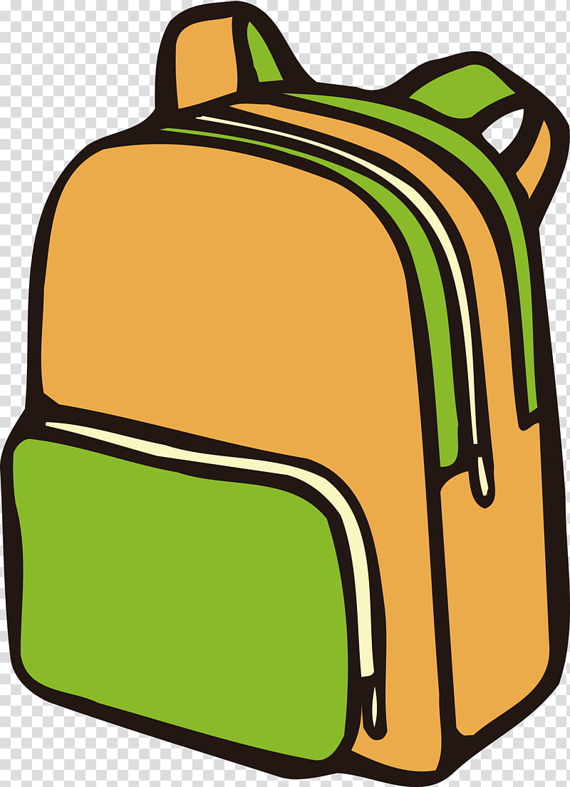 Schoolbag School Supplies, Yellow, Green, Luggage And Bags, Laptop Bag transparent background PNG clipart