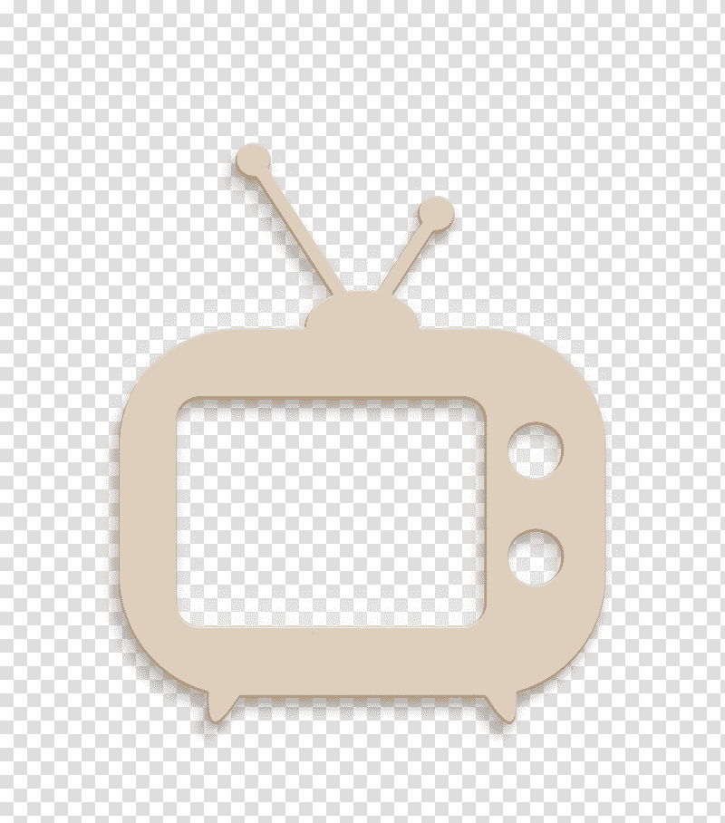 TV icon Movies icon Antenna icon, Tools And Utensils Icon, Rectangle M, Brown, Habeo, Ei, Model transparent background PNG clipart