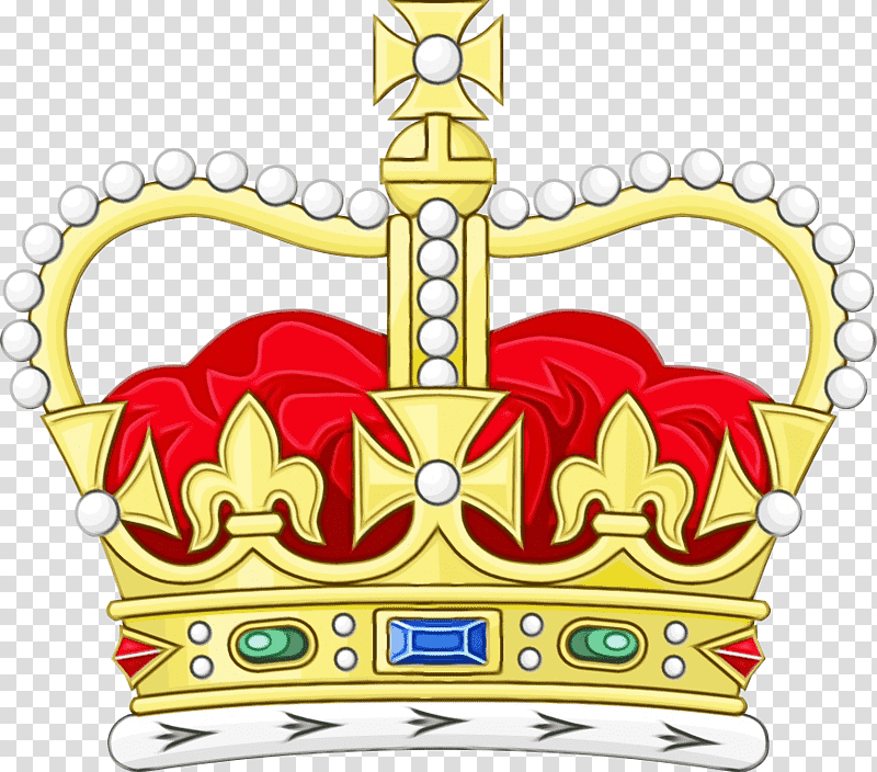 Crown, Watercolor, Paint, Wet Ink, Crown Jewels Of The United Kingdom, St Edwards Crown, Imperial State Crown transparent background PNG clipart