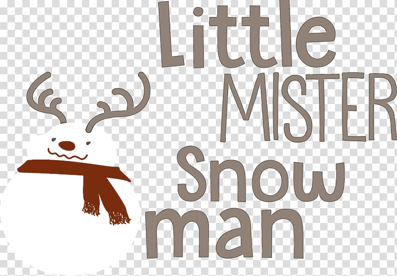 Little Mister Snow Man, Reindeer, Antler, Logo, Meter, Cartoon, Science transparent background PNG clipart
