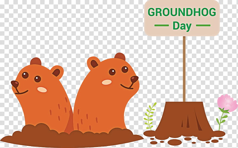 Groundhog Groundhog Day Happy Groundhog Day, Hello Spring, Cartoon, Beaver, Animal Figure, Squirrel, Marmot transparent background PNG clipart