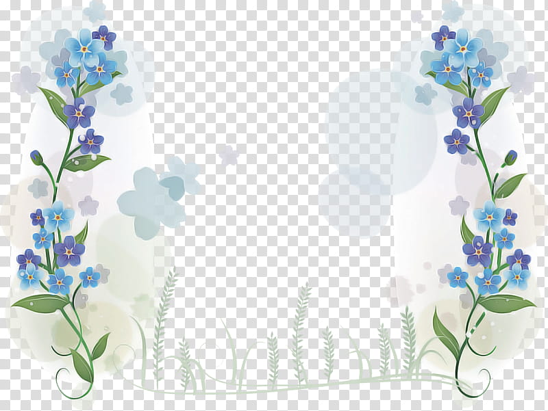 flower Rectangular frame floral Rectangular frame, Plant, Lavender, Violet, Delphinium, Hyssopus, Wildflower, Borage Family transparent background PNG clipart