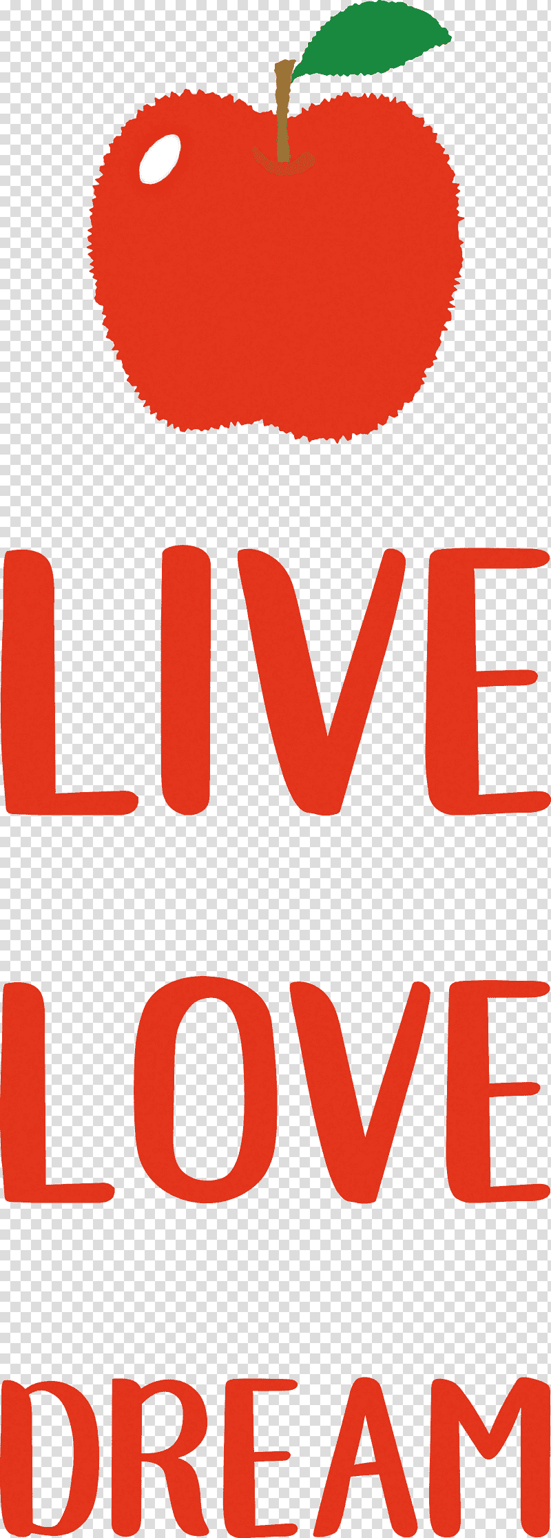 Live Love Dream, Logo, Line, Meter, Apple, Fruit, Mathematics transparent background PNG clipart