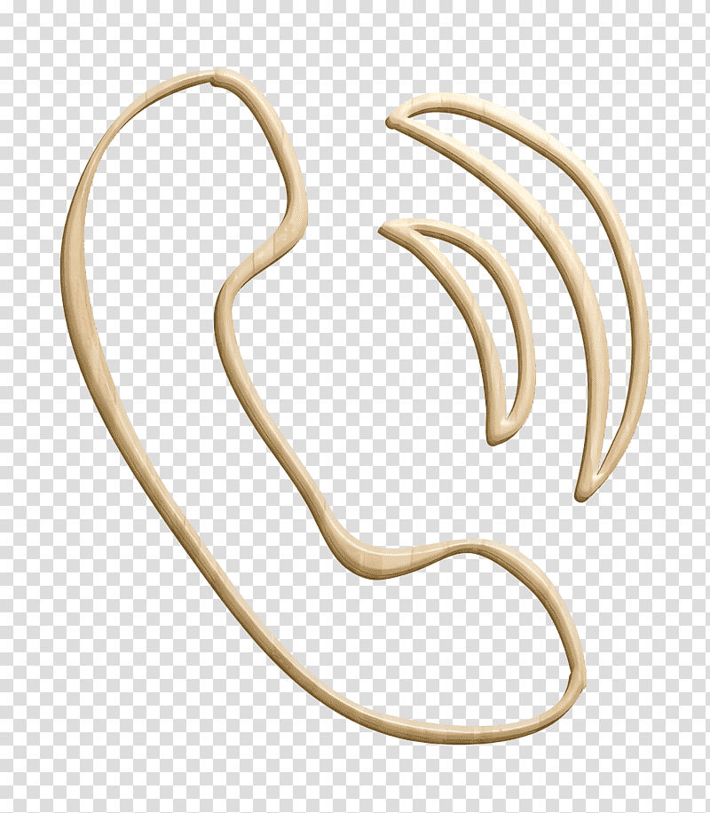 Call icon Social Media Hand Drawn icon Phone auricular hand drawn outline icon, Interface Icon, Meter, Jewellery, Human Body, Mathematics, Geometry transparent background PNG clipart