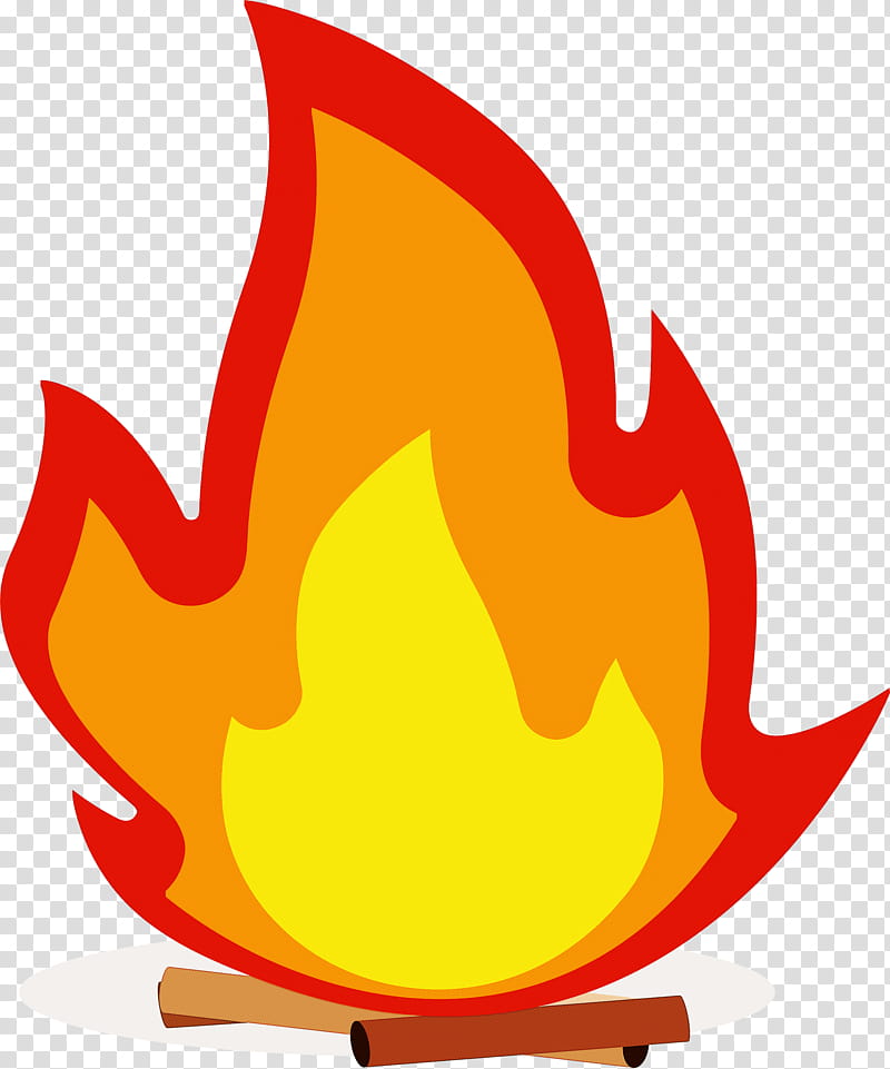 flame fire, Bonfire, Campfire, Orange, Silhouette, Cartoon, Logo, Yellow transparent background PNG clipart