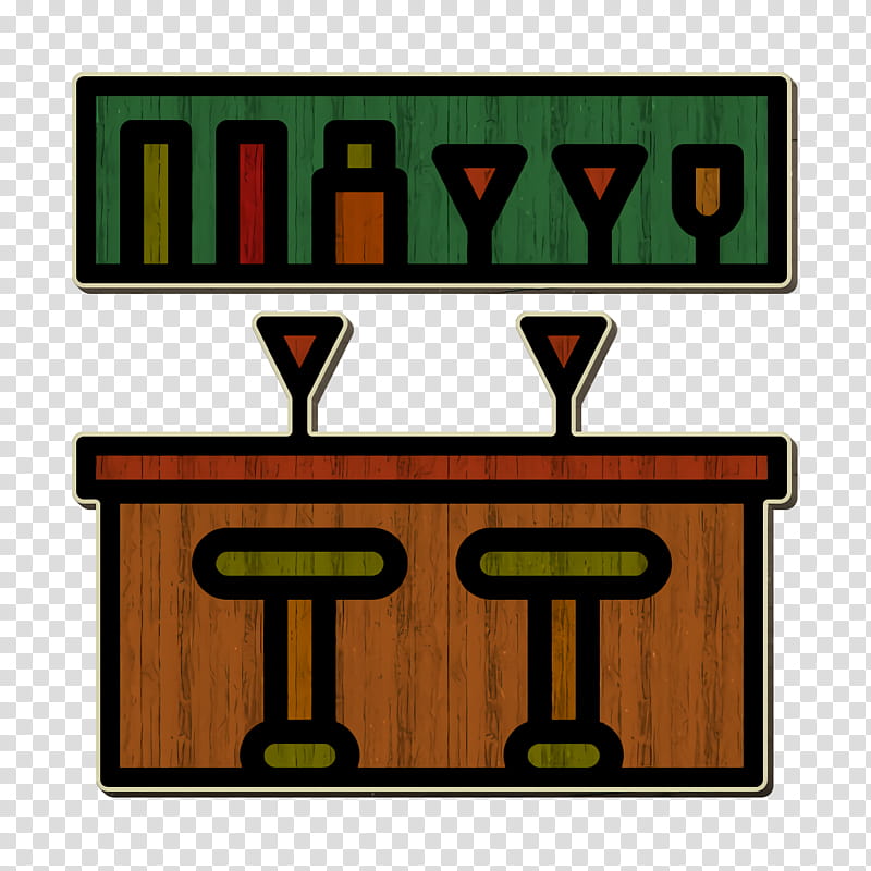 Home Equipment icon Bar counter icon, Signage transparent background PNG clipart
