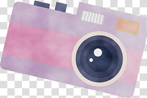purple computer hardware, Cartoon Camera, Vintage Camera, Retro Camera, Watercolor, Paint, Wet Ink transparent background PNG clipart thumbnail