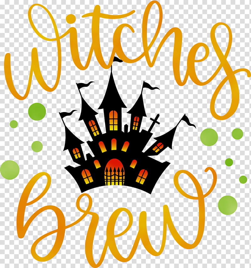 silhouette logo line art fine arts cricut, Happy Halloween, Watercolor, Paint, Wet Ink transparent background PNG clipart