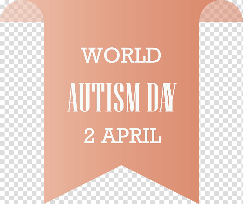 Autism day World Autism Awareness Day Autism Awareness Day, Orange, Text, Brown, Line, Peach, Material Property, Logo transparent background PNG clipart