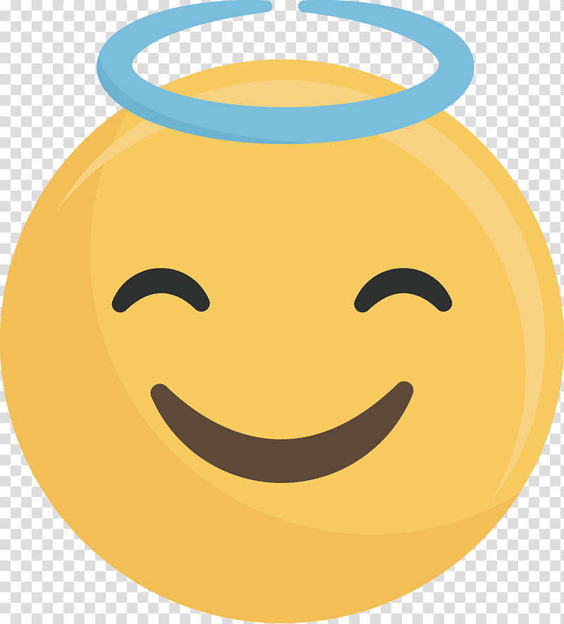 Emoji, Smiley, Emoticon, Laughter, Emotion, Angel transparent background PNG clipart