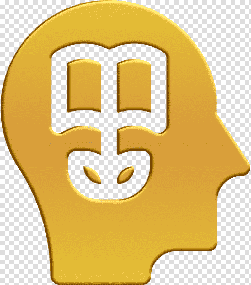 Bioengineering icon Head icon Knowledge icon, Symbol, Yellow, Icon Pro Audio Platform, Meter transparent background PNG clipart