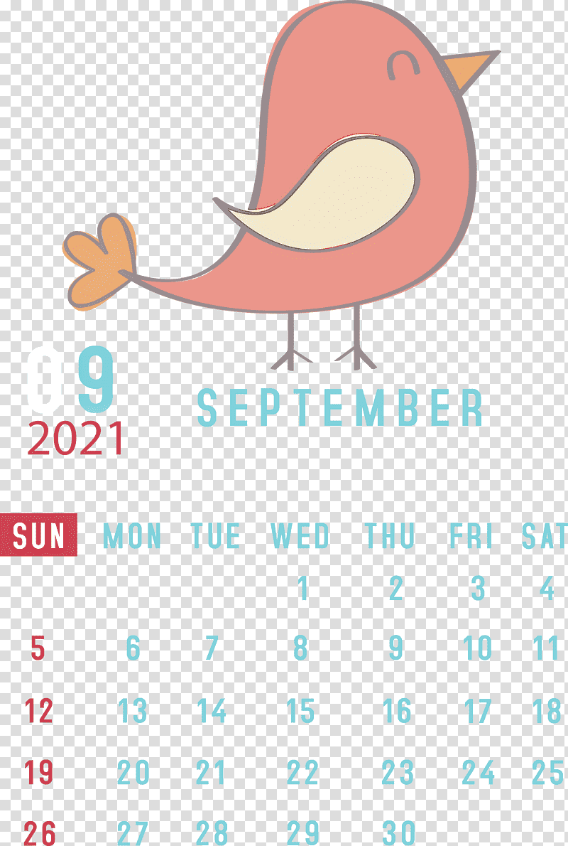 September 2021 Printable Calendar September 2021 Calendar, Meter, Diagram, Text, Beak transparent background PNG clipart