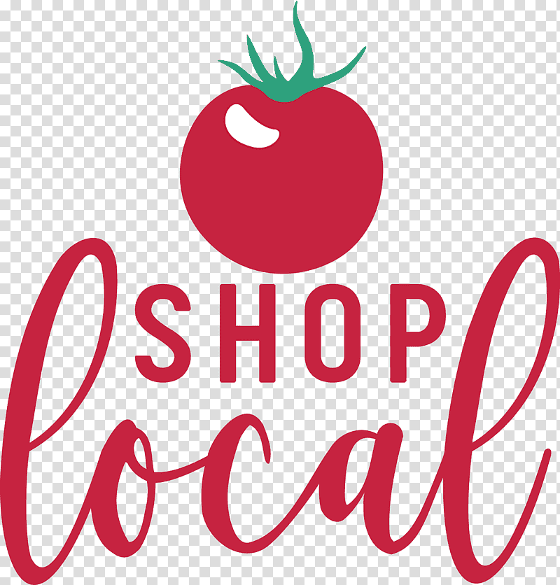 SHOP LOCAL, Logo, Line, Flower, Meter, Fruit, Apple transparent background PNG clipart