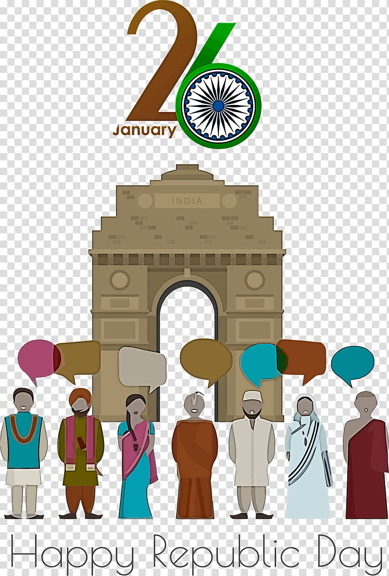 Happy India Republic Day, Arch, Architecture, Logo, World, Triumphal Arch, Tourism transparent background PNG clipart
