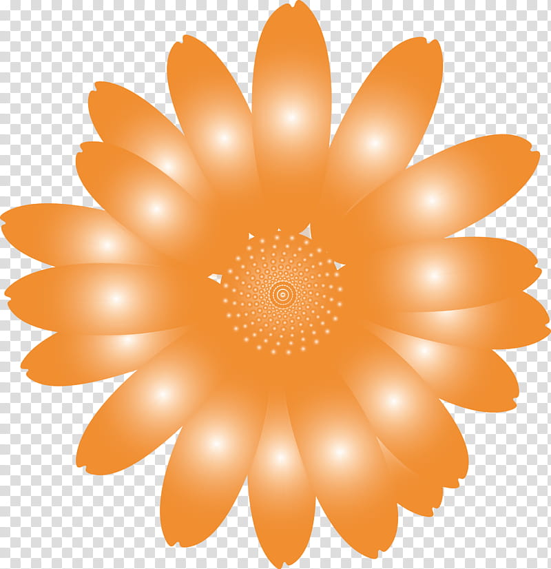 marguerite flower spring flower, Orange, Petal, Gerbera, Plant, English Marigold, Symmetry, Daisy Family transparent background PNG clipart