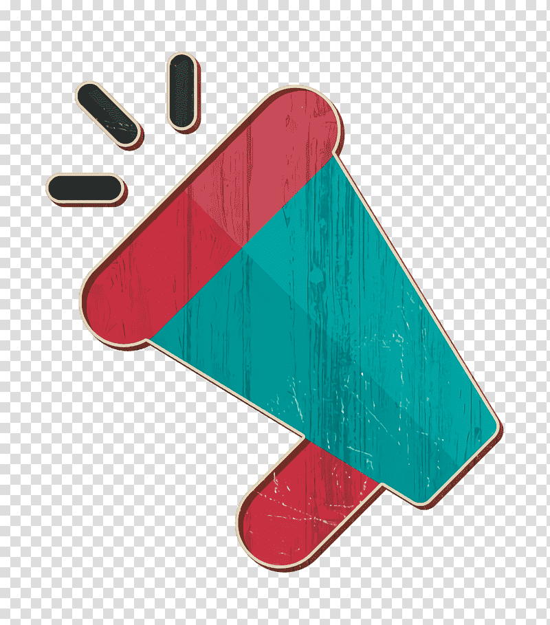Bullhorn icon Charity icon Megaphone icon, Meter, Turquoise M, Marketing Agency, Vlog, Youtube, Mobile Phone Accessories transparent background PNG clipart