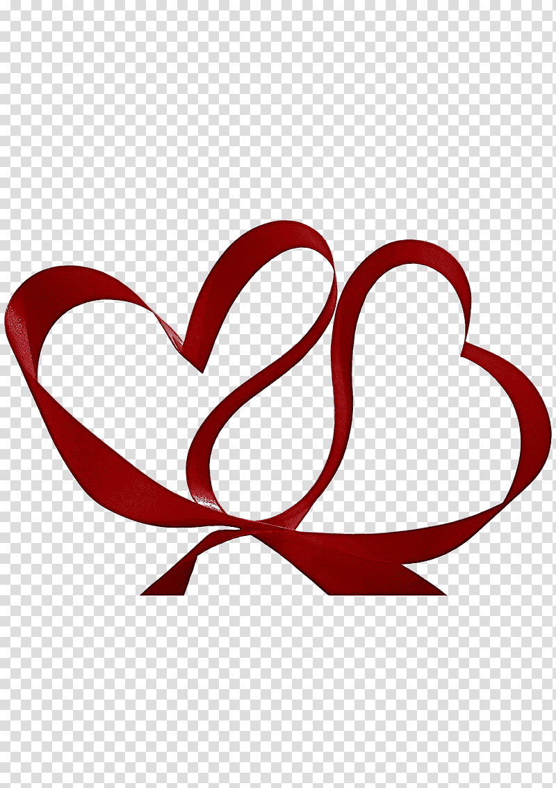 Free: Heart Ribbon - Wedding Heart Background Png 