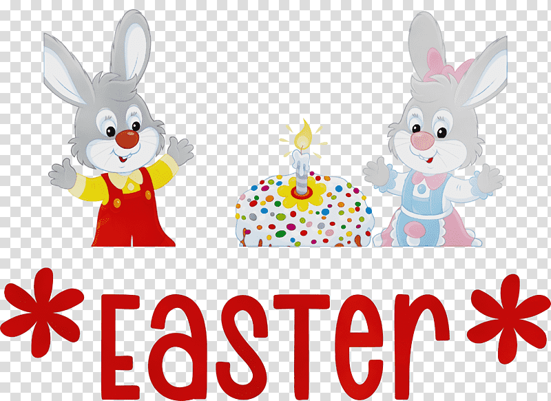 Easter Bunny, Easter Day, Watercolor, Paint, Wet Ink, Rabbit, Organic Long Sleeved Baby Bodysuit transparent background PNG clipart
