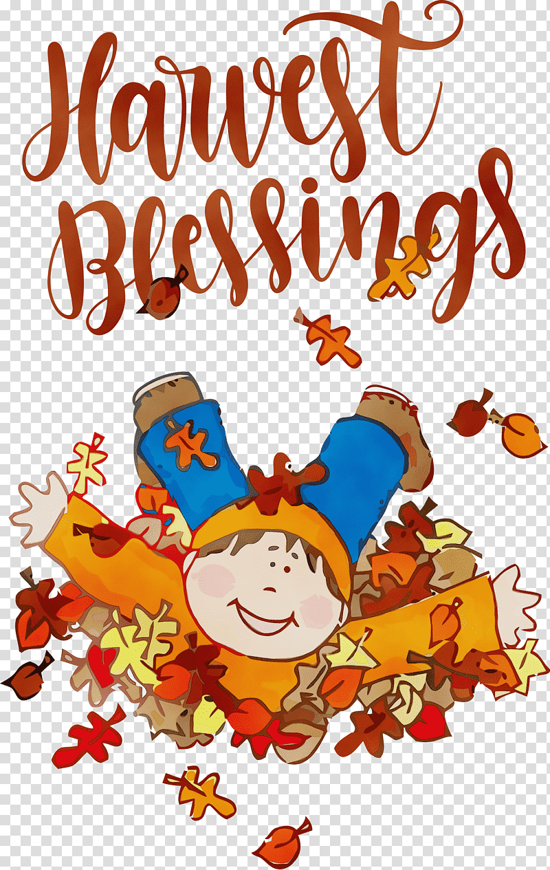 drawing autumn season cartoon harvest, Harvest Blessings, Thanksgiving, Watercolor, Paint, Wet Ink, Painting transparent background PNG clipart