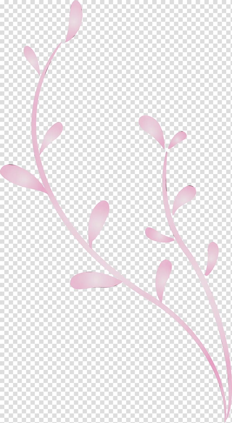 pink pedicel branch leaf plant, Spring Frame, Decoration Frame, Watercolor, Paint, Wet Ink, Flower, Twig transparent background PNG clipart