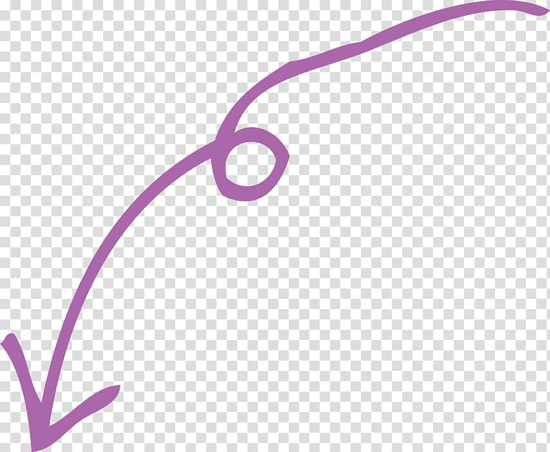 Curved Arrow, Violet, Purple, Lilac, Pink, Line transparent background PNG clipart