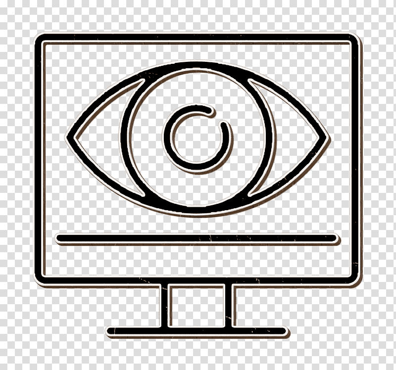 Monitoring icon Eye icon SEO and online marketing Elements icon, Digital Marketing, Optics, Search Engine Optimization, Internet, Digital Display Advertising, Web Design transparent background PNG clipart