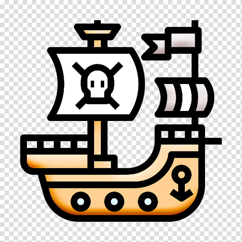 Pirate flag icon Game Elements icon Pirate ship icon, Vehicle, Symbol transparent background PNG clipart